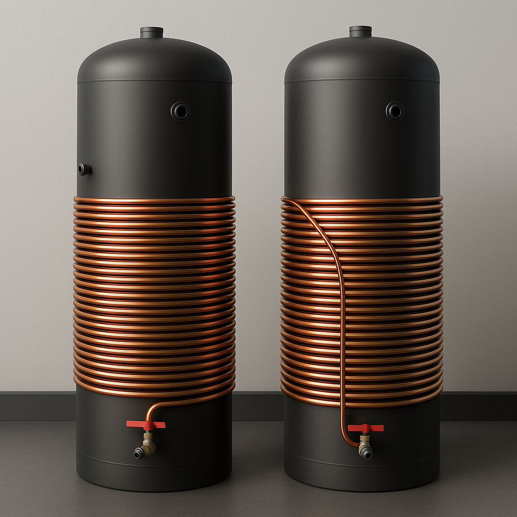 Intercambiador de calor del tubo de cobre