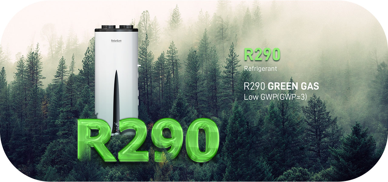 Calentador de bomba de calor de refrigerante r290