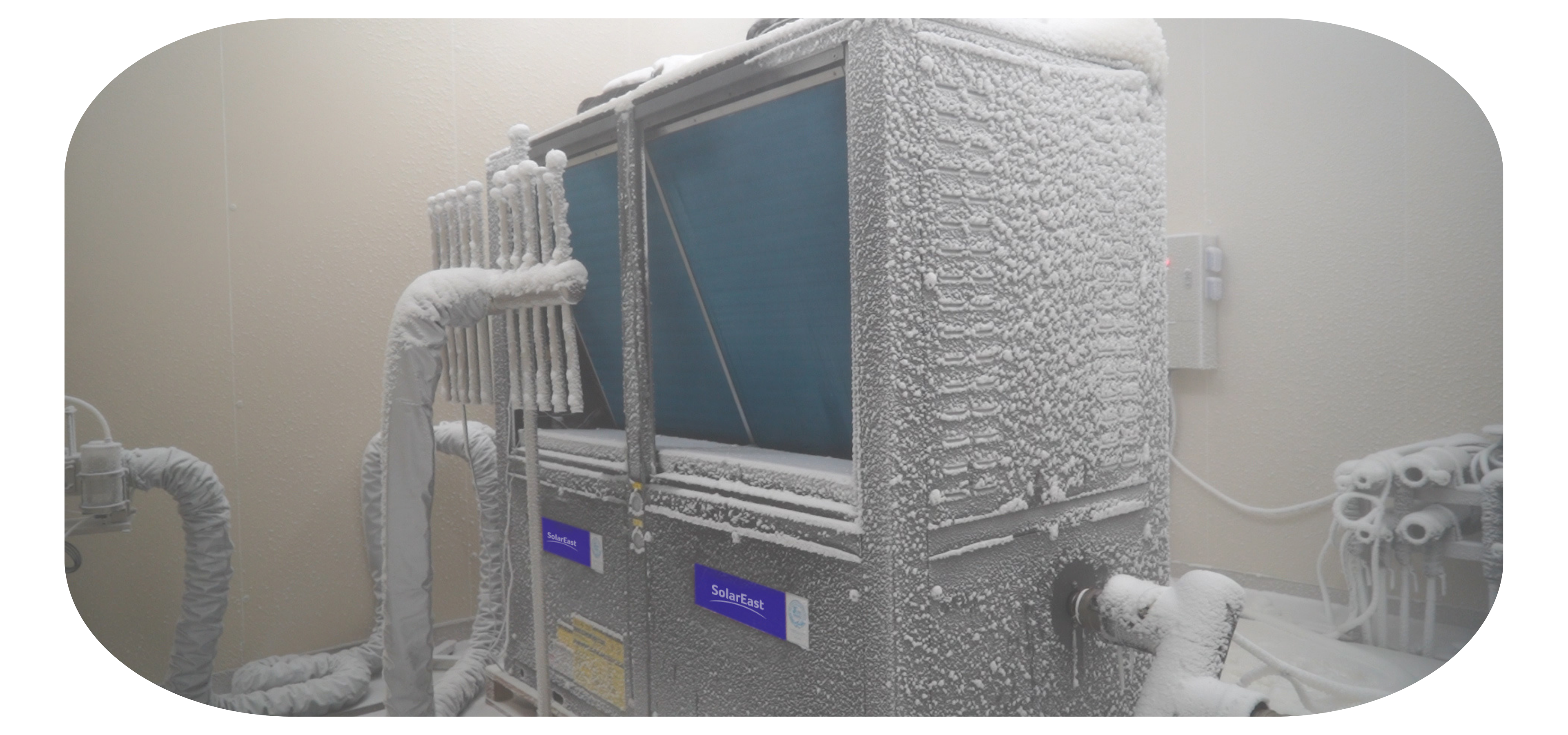 Laboratorio de pruebas de clima frío solareast para bomba de calor aire-agua
