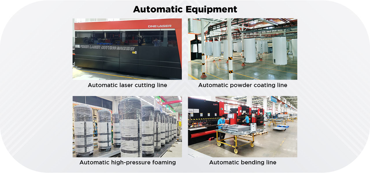 Diagrama de fábrica de bombas de calor